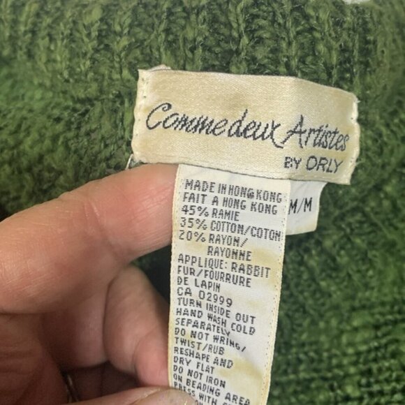 Orly Rabbit Fur Trim Sweater - Picture 4 of 5